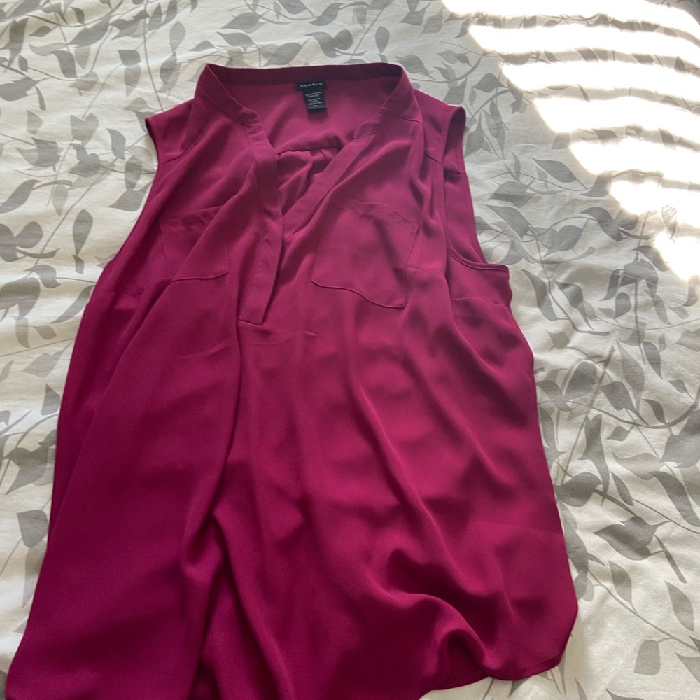 Torrid Fuchsia Sleeveless Blouse